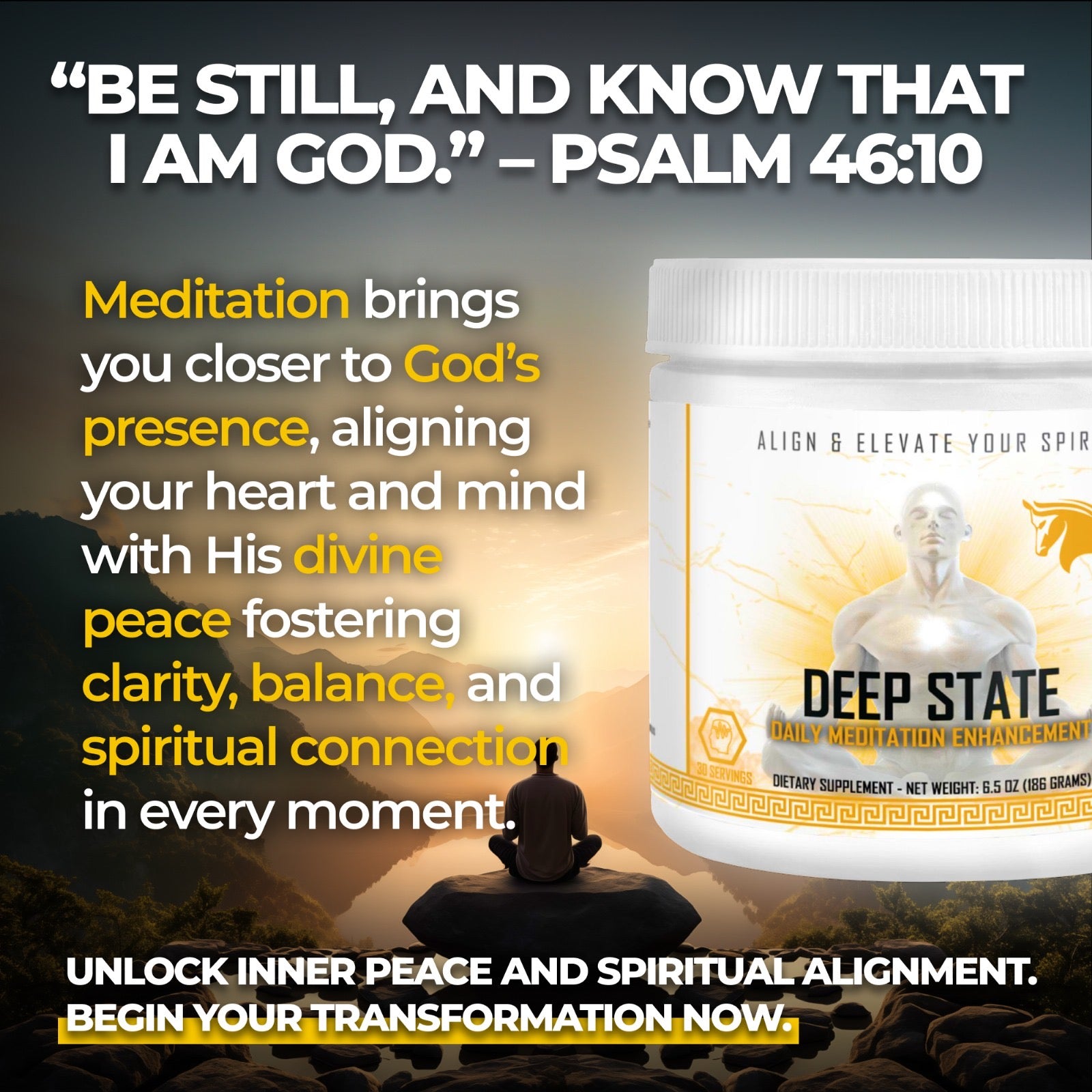 Be Still and Know That I Am God – Psalm 46:10
