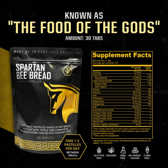 Spartan Bee Bread known as "the food of the gods"
