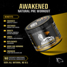 Awakened - Natural Pre Workout For The Spirit - benefits & container