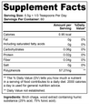 Olympian Vitality Powder (2 Month Supply) supplement facts