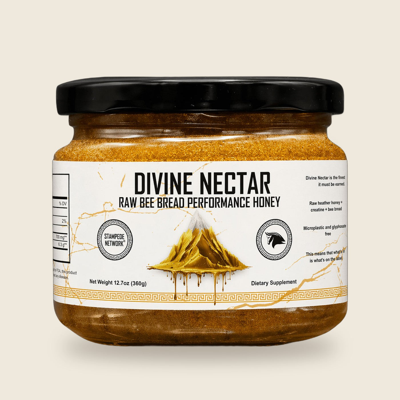 Divine Nectar performance honey jar